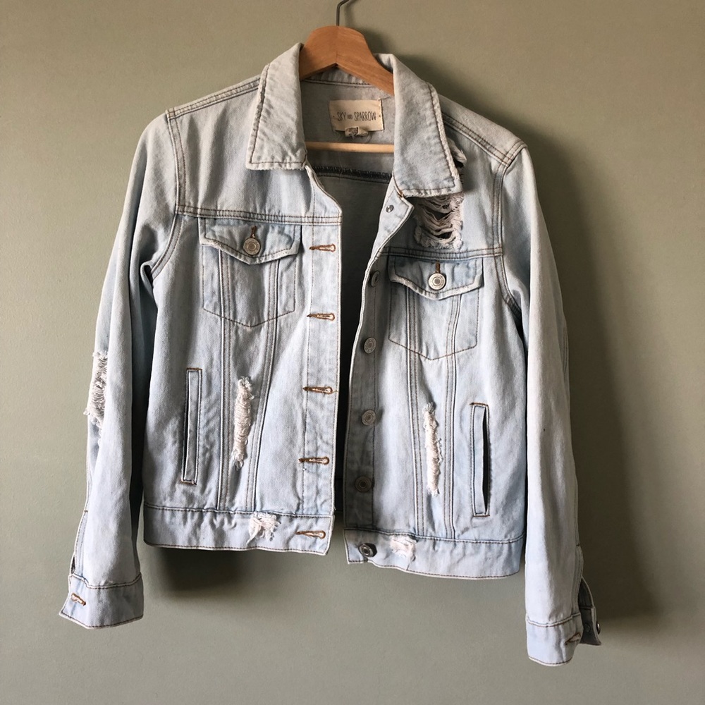 Distressed Denim Jacket